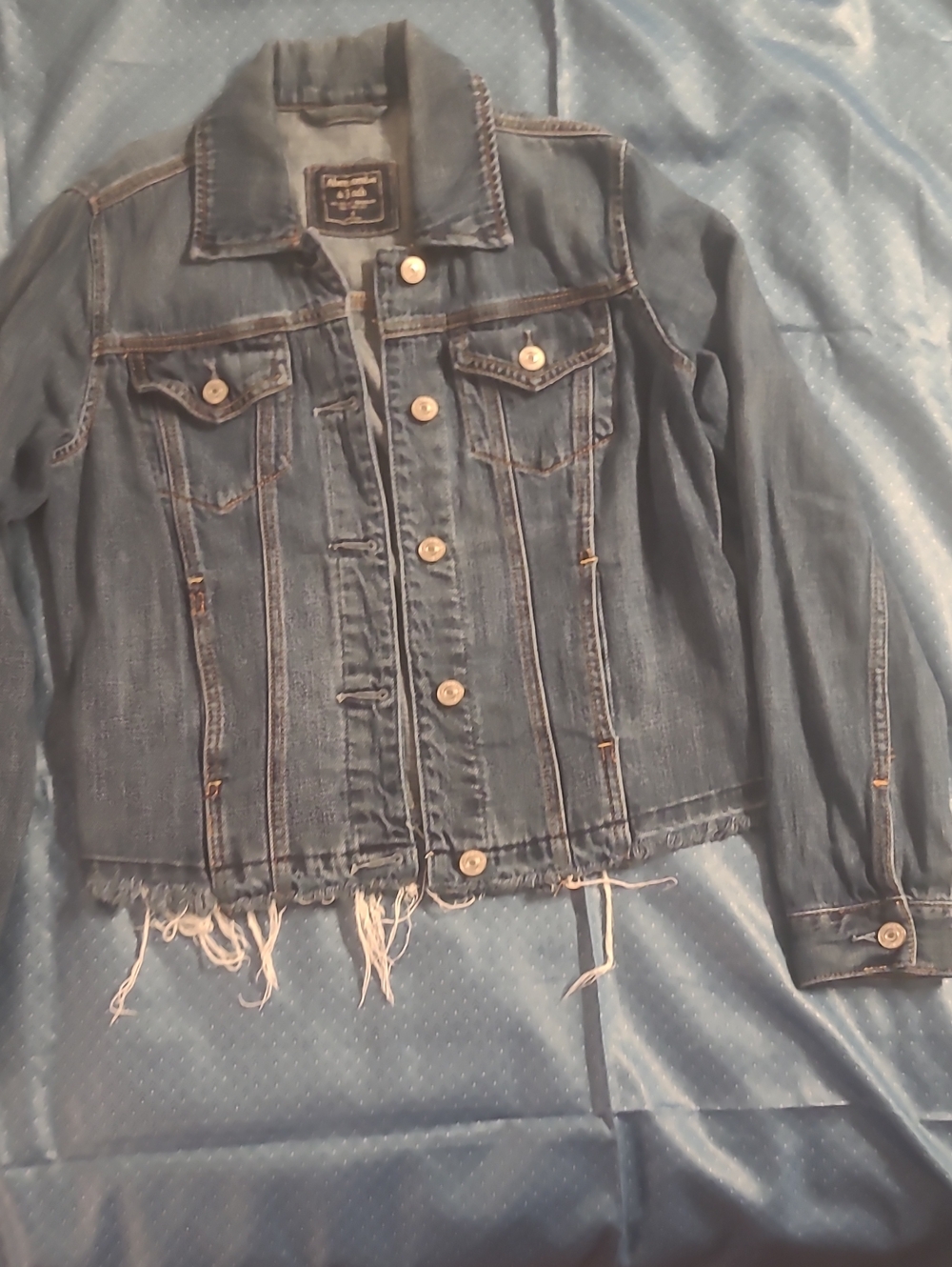 Abercrombie & Fitch Dark Navy Label Denim Jacket